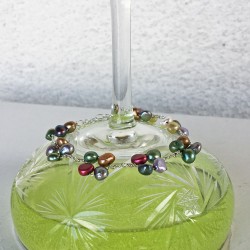 Eudora Perlenarmband bunt aus bunt gefärbten Süsswasserperlen und Silber