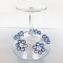 Halia Perlenarmband grau aus Süsswasserperlen und Silber