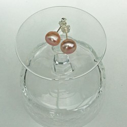 Thetis 10mm Perlenohrstecker rosa