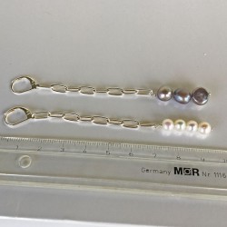 Telesto Perlenohrringe aus Süsswasserperlen und Silber